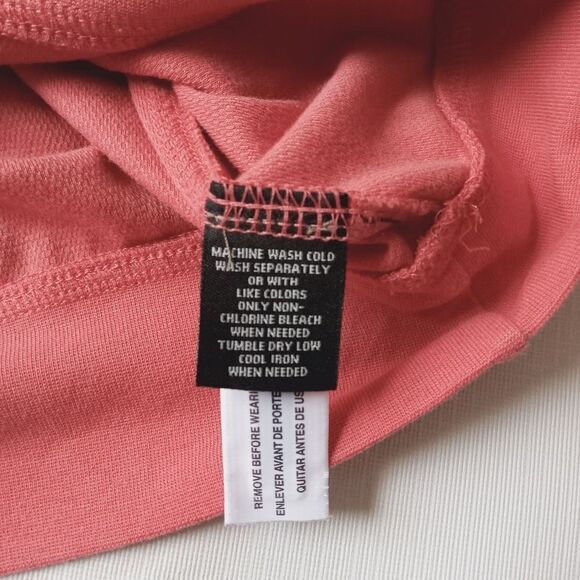 Kenneth Roberts Orange Pink Long Sleeve Quarter Zip Sweater Men's Size Medium - Picture 4 of 12